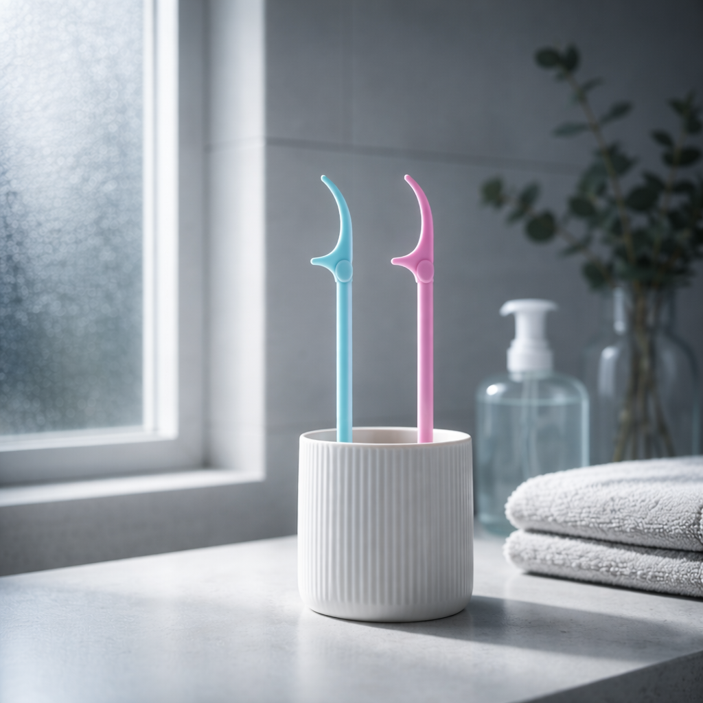 IntroFloss — ergonomiczny uchwyt na nić dentystyczną